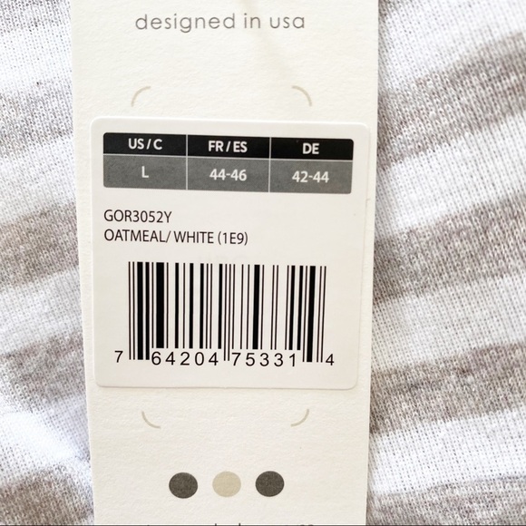 Three Dots Turtleneck Women’s Large Tan Striped Pullover NWT Brecken Ridge - Picture 10 of 11